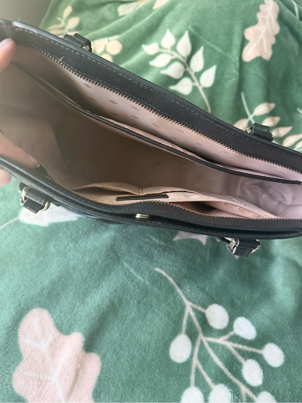 Kate Spade Black Leather Tote Bag - Picture 4 of 10